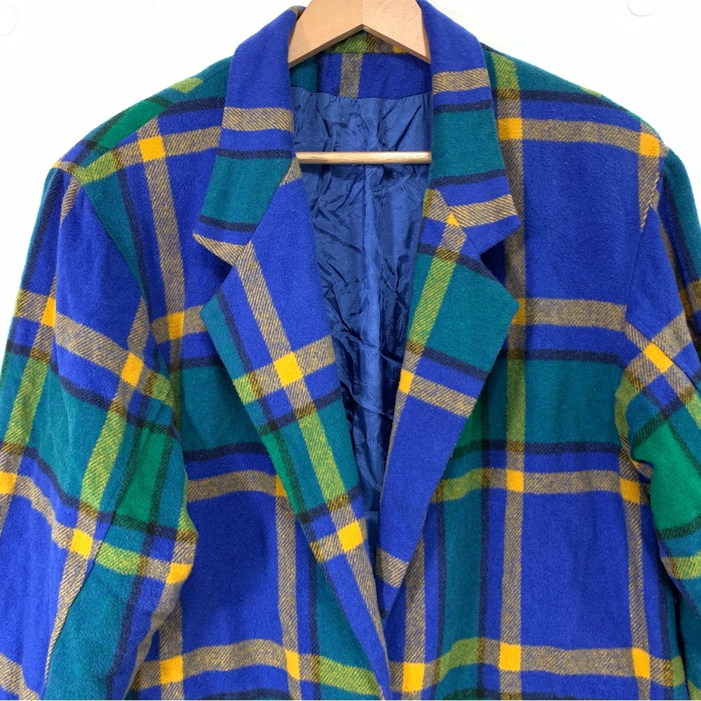 Vintage Plaid Blazer - Picture 2 of 11